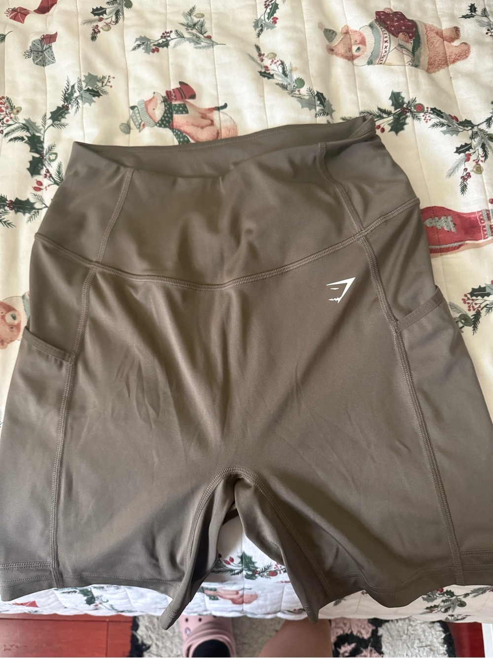 Gymshark Women’s High-Waist Bike Shorts — Olive